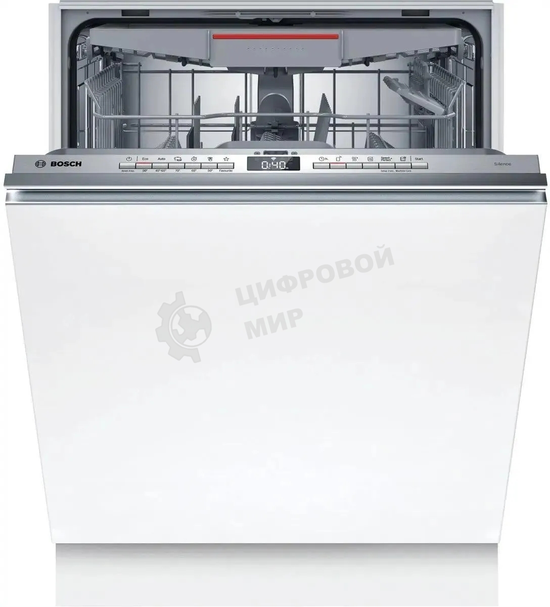 Встраиваемая посудомоечная машина Bosch SMV4HVX00E, серебристый, 59.8 см, 14 компл., 46 дБ, класс D