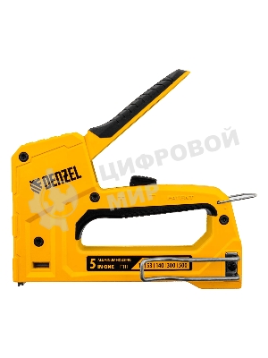 Степлер мебельный Denzel тип 53 и 13, 6-14мм, тип 140, 10-14мм, тип 300, 15мм, тип 500, 15мм