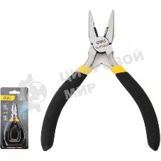 Мини-плоскогубцы Deli DL103045 115 мм, прорезиненная рукоять