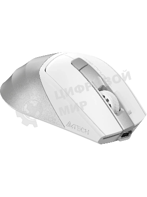 Мышь беспроводная A4Tech Fstyler FG45CS Air2 белый/серебристый, 2000 dpi, радиоканал, USB, кнопки - 7