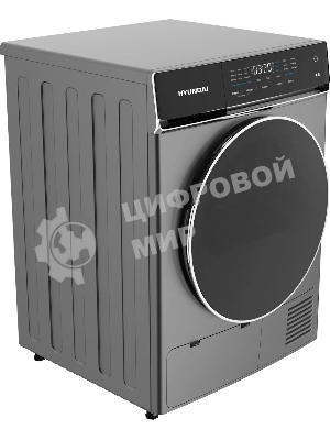 Сушильная машина Hyundai DFE8401 темно-серый, 8 кг, сушка - тепловой насос, программ - 15, 60 x 84.5 x 65 см
