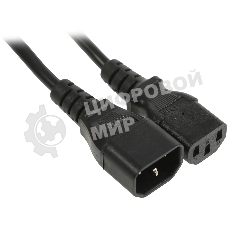 Шнур сетевой Rexant IEC 320 C13 – IEC 320 C14 3x1,0мм², 1,8 м