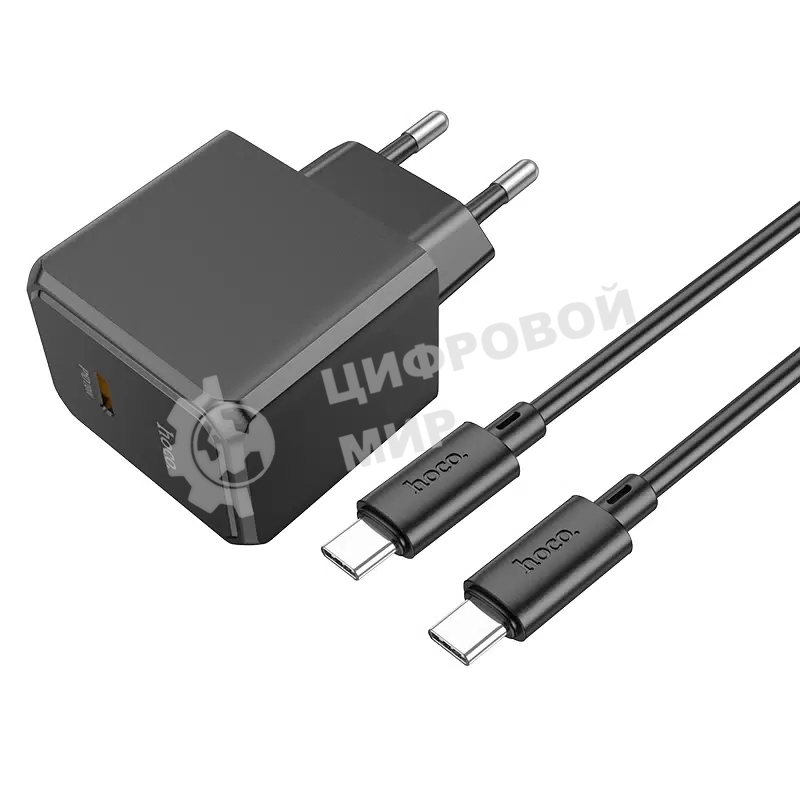 Сетевое зарядное устройство HOCO (6942007603843) CS13Aaa 1Type-C PD 20W, черный