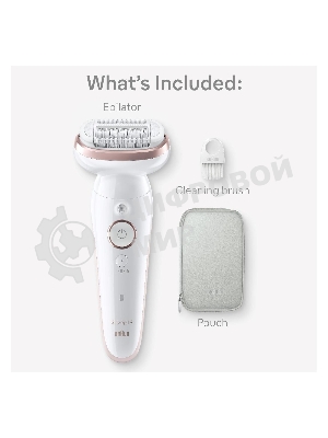 Электрический эпилятор BRAUN SES9-000 розовое золото/белый