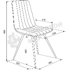 Стул для дома Бюрократ CH-K6_4 комплект 4 шт Holland 18 металл черный на ножках