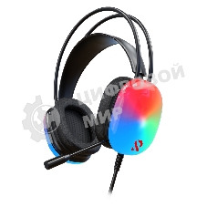 Гарнитура SmartBuy VAULT RGB чёрный, проводная, USB, подсветка