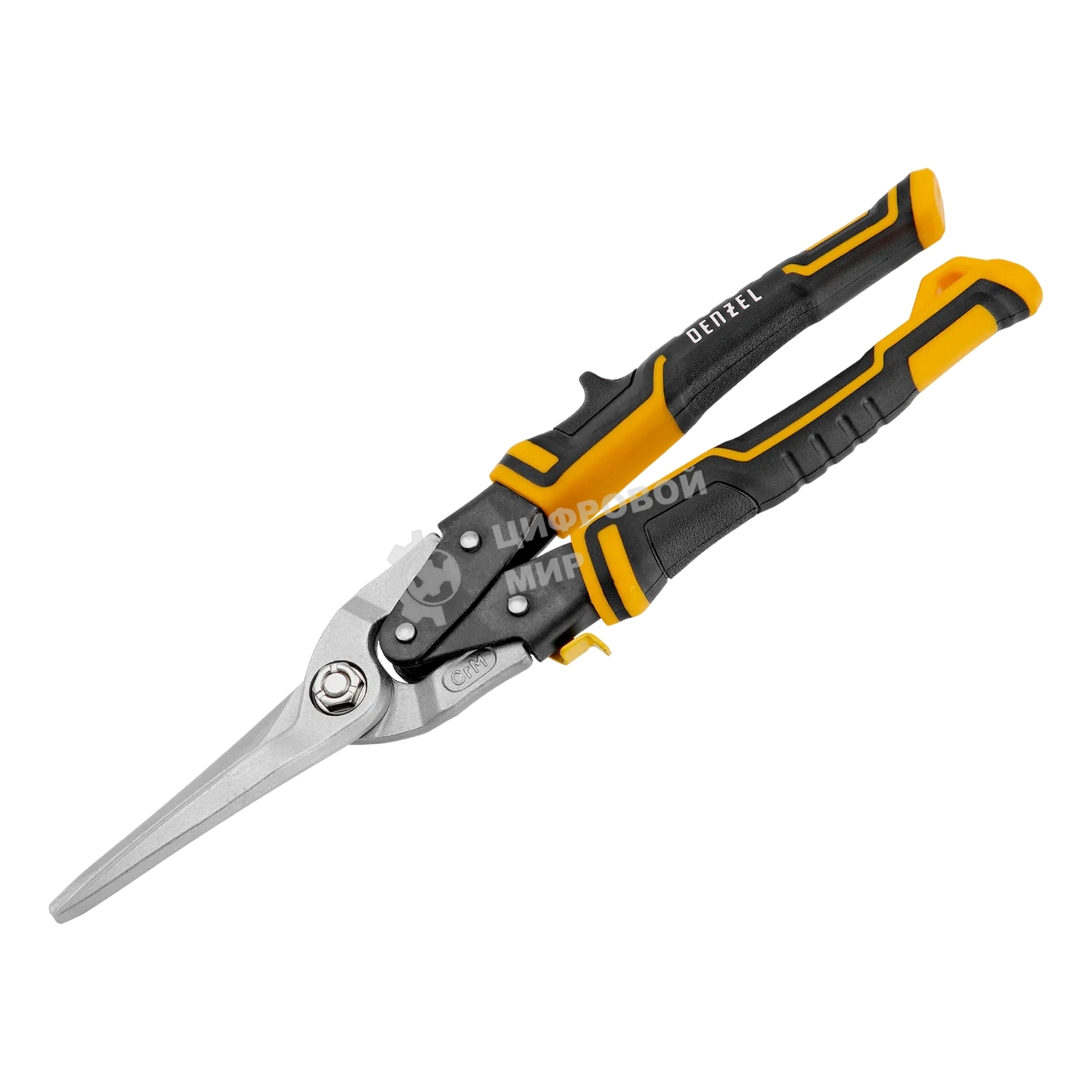 Ножницы по металлу Denzel, 315мм, прямой проходной рез,сталь-CrMo, трехкомп.рук-ки