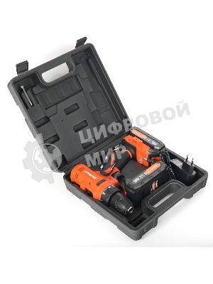 Дрель-шуруповерт Patriot BR 187UES, 18 В, 2 Ач, 25 Нм, щеточный