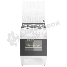 Плита газовая Darina 1D GM141 007 W белый, конфорок 4 шт, духовка 50 л, 60 см x 85 см x 60 см