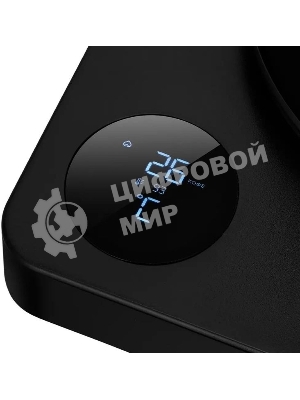 Чайник электрический Kitfort КТ-6726 1л. 1200Вт черный/дерево корпус: нерж.сталь/пластик