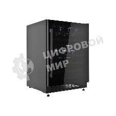 Винный шкаф встраиваемый ZÜGEL ZCWI460DB, черный