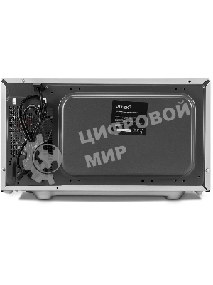 Микроволновая печь Vitek VT-MW0823 серебристый/черный, 23 л, 900 Вт, переключатели - поворотный механизм