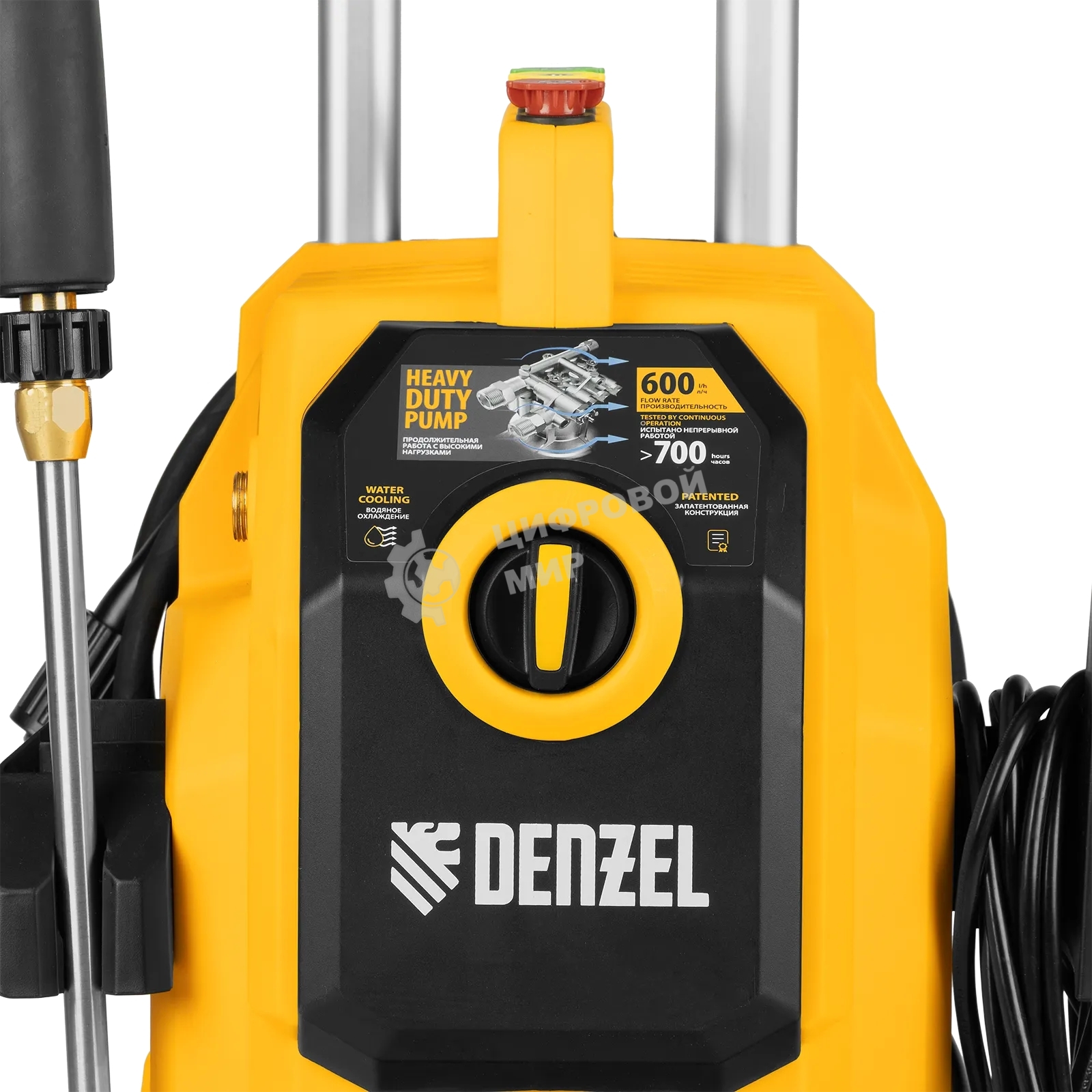 Моечная машина высокого давления Denzel K 50 Power, 2100 Вт, 150 бар, 600 л/ч, асинх. двиг.