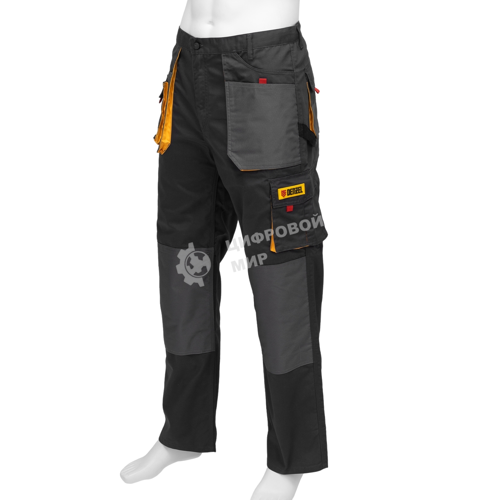 Брюки профессиональные рабочие Denzel 65% полиэстер 35% хлопок, XXXL