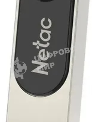Флешка USB Netac U278 (NT03U278N-128G-32PN), 128Gb, USB 3.0, R/W 110/45, серебристый/черный