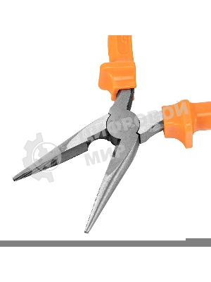 Длинногубцы Sparta Classic, 160 мм, прямые шлифованные, пластмассовые рукоятки