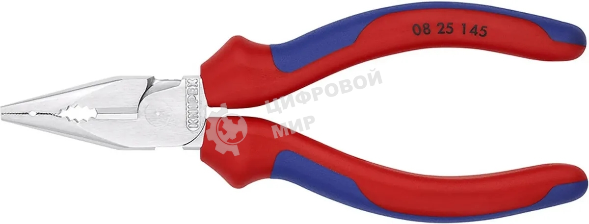 Плоскогубцы KNIPEX KN-0825145 145 мм, инстр. сталь, пластик рукоятки