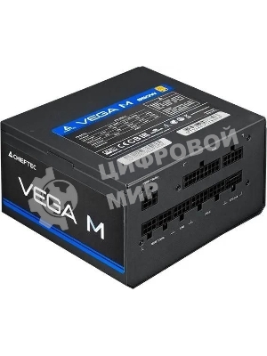 Блок питания Chieftec Vega M PPG-1000-C (ATX 3.1, 1000W, 80 PLUS GOLD, Active PFC, 135mm fan, Gen5 PCIe, Full Cable Management) Retail