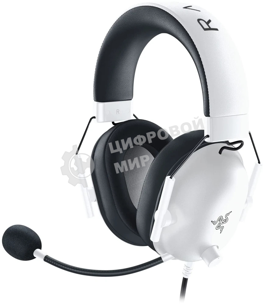 Гарнитура Razer Blackshark V2 X белый, проводная, 3.5 мм