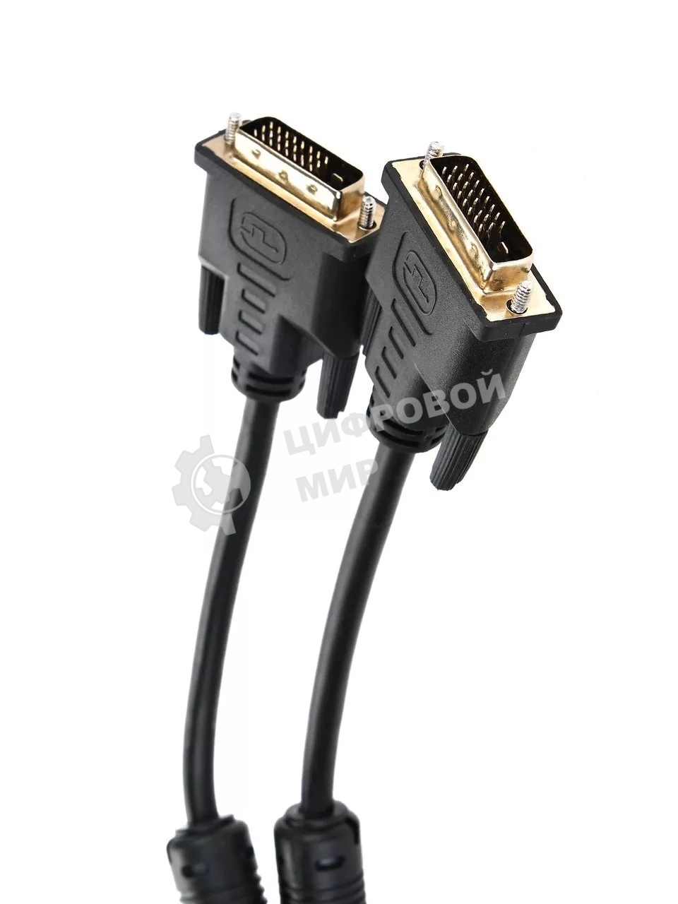 Кабель DVI-D--DVI-D Dual link 25M/25M, экран, феррит.кольца, 1.8м Telecom TCG441D-1.8M