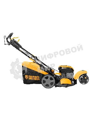 Бензиновая газонокосилка Denzel GLT-460SP-T, Trike 150 см3, 46 см, привод, панель, 60л