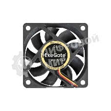 Вентилятор для корпуса ExeGate EX06015S3P черный, 60 мм, 3500 об/мин, 24 дБ, 3 pin