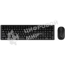 Комплект клавиатура+мышь Оклик S315W беспроводной USB 1600 DPI черный (1978741)