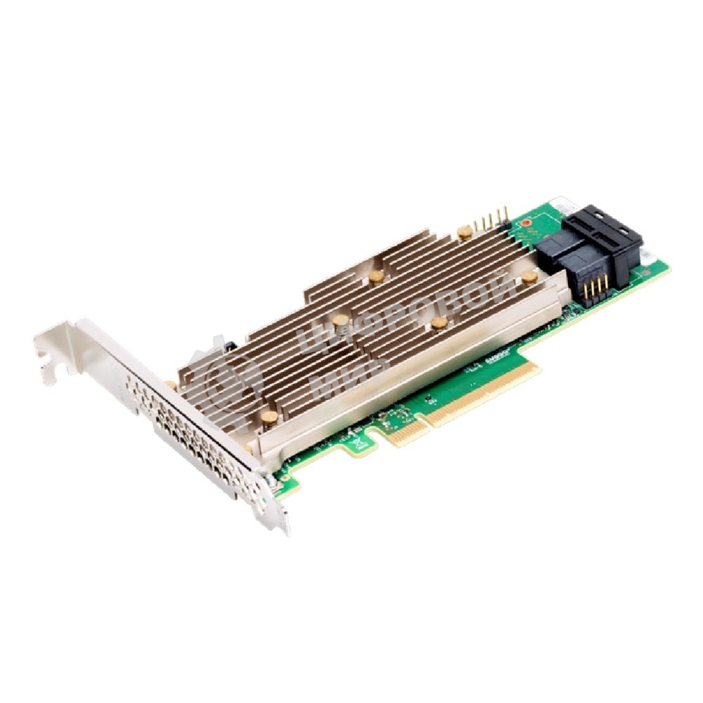RAID-контроллер Broadcom 9460-8i SGL  (05-50011-02)  PCIe 3.1 x8 LP, SAS/SATA/NVMe, RAID 0,1,5,6,10,50,60, 8port(2 * int SFF8643), 2GB Cache, 3508ROC