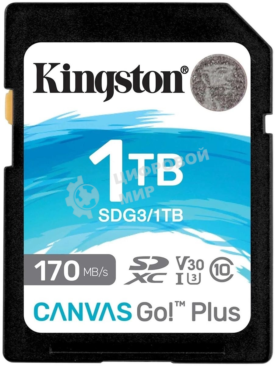 Флеш карта Kingston 1Tb SDXC Canvas Go Plus 170R C10 UHS-I U3 V30/Kingston 1Tb SDXC Canvas Go Plus 170R C10 UHS-I U3 V30