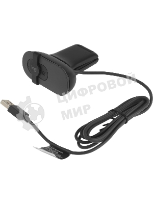 Веб-камера Logitech Brio 105 1920x1080, 30 кадр/с, USB Type-A, микрофон (шумоподавление), шторка приватности, автоосвещение, универсальное крепление
