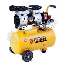 Компрессор Denzel DLS950/24 безмаслянный малошумный 950 Вт, 165 л/мин,ресивер 24 л