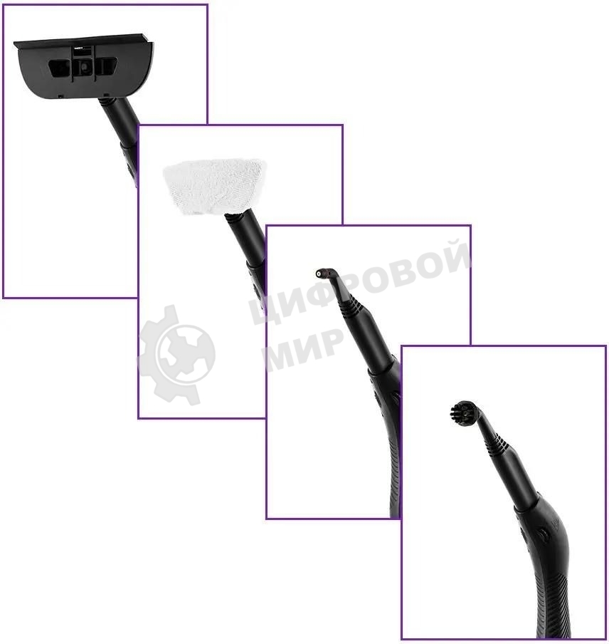 Пароочиститель напольный Kitfort КТ-9103-1 2000Вт фиолетовый