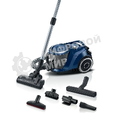 Пылесос Bosch BGC41X36 голубой, 700/700 Вт, уборка сухая, пылесборник контейнер 2.4 л