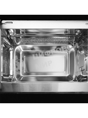 Встраиваемая микроволновая печь Kuppersberg HMW 620 B, объем 20 л, мощность 700 Вт, поворотный стол, High-Tech, 9 автоматических программ, гриль, сенсорное управление, черный