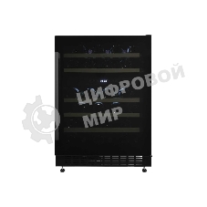 Винный шкаф встраиваемый ZÜGEL ZCWI460DB, черный