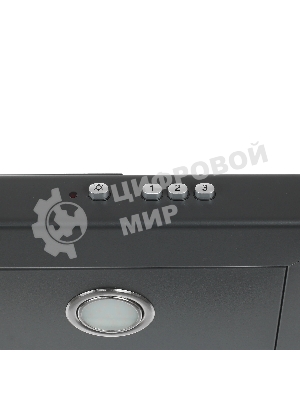 Вытяжка каминная Elikor Квадра 60П-430-К3Д черный, 59 см, 430 куб. м/ч, 56 дБ