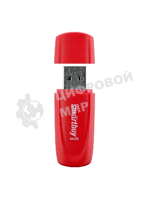 Флешка USB Smartbuy Scout Red (SB064 Gb2SCR), 64Gb, USB 2.0,  красный