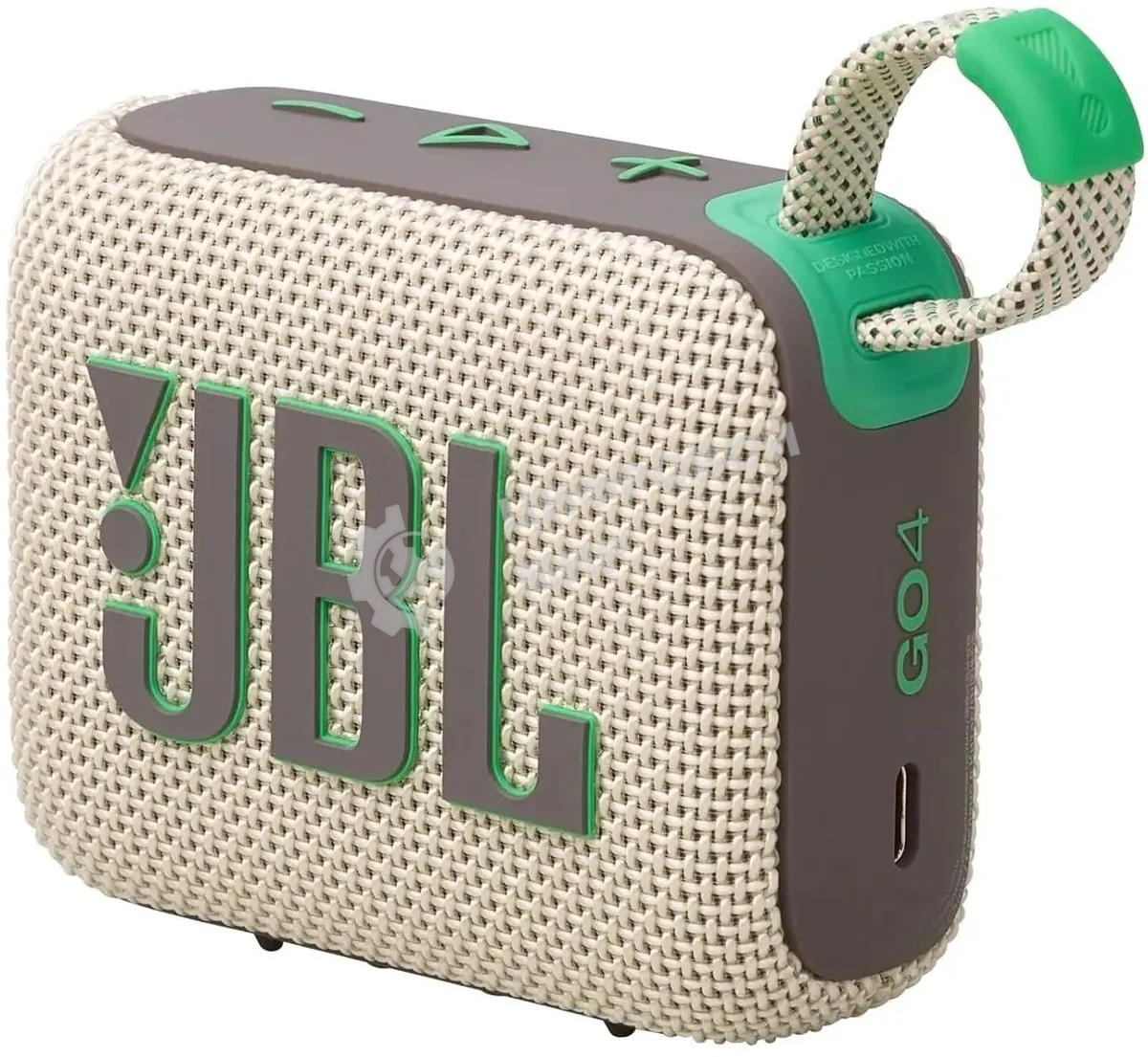 Портативная акустика JBL Go 4 бежевый/зеленый 4.2W 1.0 BT 850mAh (JBLGO4SAND)