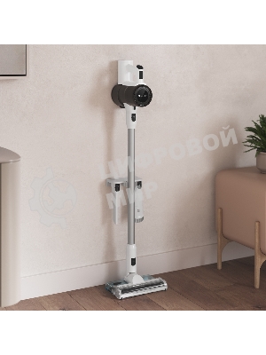 Пылесос вертикальный Libhof VCD-3235 PRO белый/черный, питание от аккумулятора, 350 Вт, уборка суxая/влажная, пылесборник 0.6 л