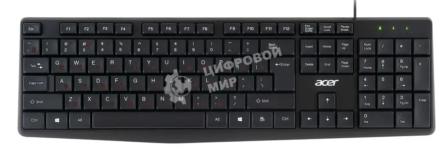 Комплект клавиатура + мышь Acer OMW141 клав:черный мышь:черный USB