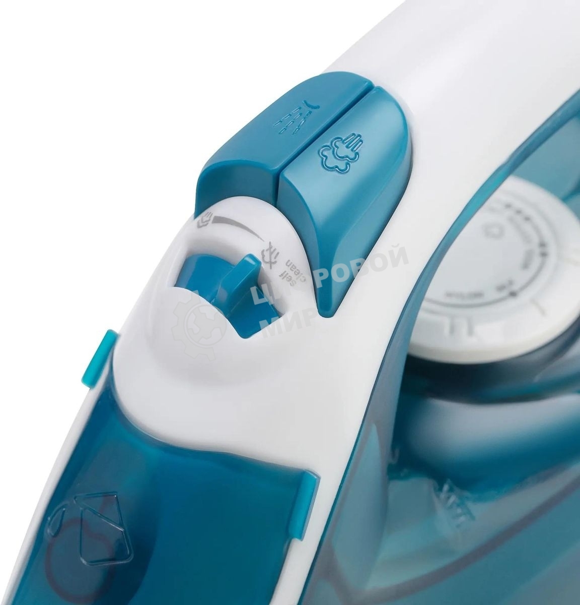 Утюг Maxwell MW-3056, белый/синий