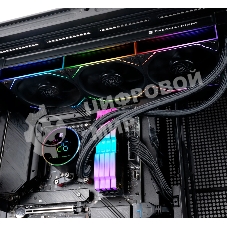 Система жидкостного охлаждения Thermalright Frozen Magic 360 Digital V2 (360мм, LED temp., Black, ARGB/Fans: 3x120мм, 68.9CFM, 28.2dBA, 2000RPM/Pump height 54.4мм, Rad thickness 27мм/S: 1700, 1200, 1851, 115X, AM5, AM4)