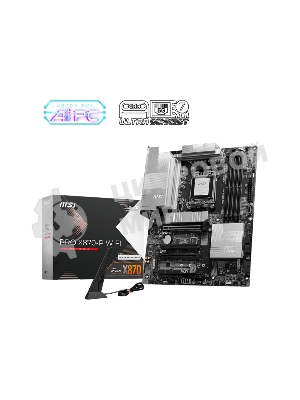 Материнская плата MSI PRO X870-P WIFI, AM5, AMD X870, 4xDDR5, 4xSATA, 3xM.2, 1xPCI-E 5.0 x16, 1xPCI-E 4.0 x16, 2xPCI-E 3.0 x1, 1xHDMI, 1xUSB-C, 1xRJ45 5Gb, 2xUSB-A 3.2 Gen 1, 2xUSB-A 3.2 Gen 2, 4xUSB-A 2.0, 1xUSB-C 3.2 Gen 2x2, 1xUSB4, 3x3.5мм, 7.1, ATX