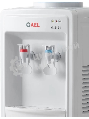 Кулер для воды AEL LD-AEL-718C, верхняя загрузка, нагрев 87 °С, охлаждение 15 °С, белый