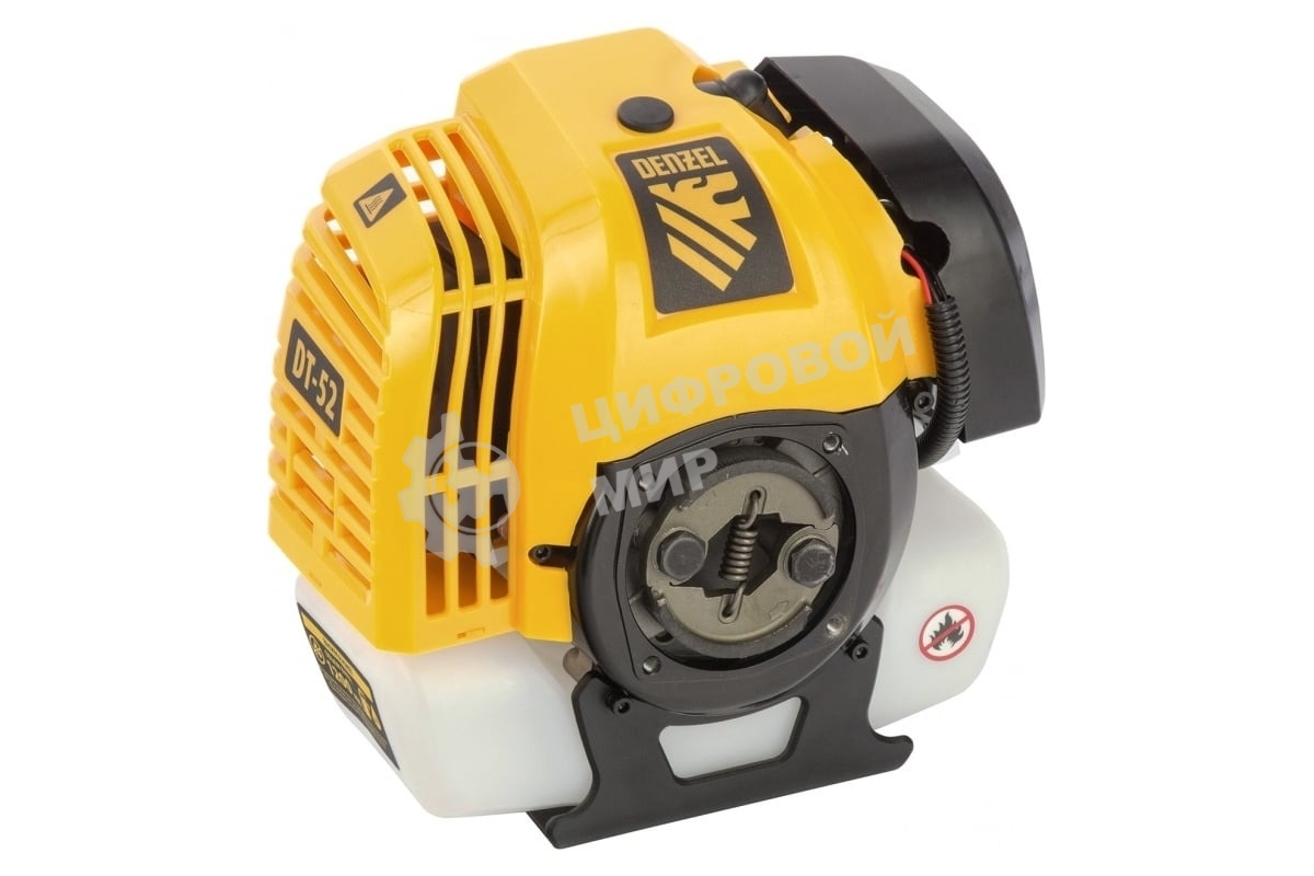 Триммер бензиновый Denzel DT 52 52см 3 3 лс. неразъемная штанга состоит из 2 частей