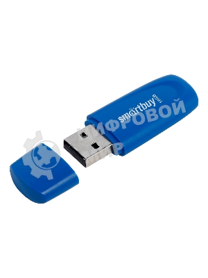 Флешка USB Smartbuy Scout Blue (SB016Gb2SCB), 16Gb, USB 2.0, R/W 15/12, синий