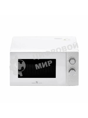 Микроволновая печь General Electronics GE-MS120W белый, 20 л, 700 Вт, переключатели - поворотный механизм