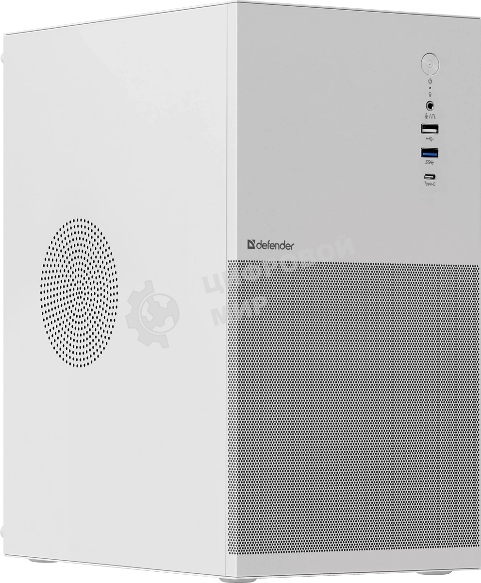 Компьютерный корпус Defender Apex Metal белый, mATX,Type C(3.0),USB3.0