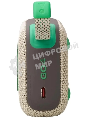 Портативная акустика JBL Go 4 бежевый/зеленый 4.2W 1.0 BT 850mAh