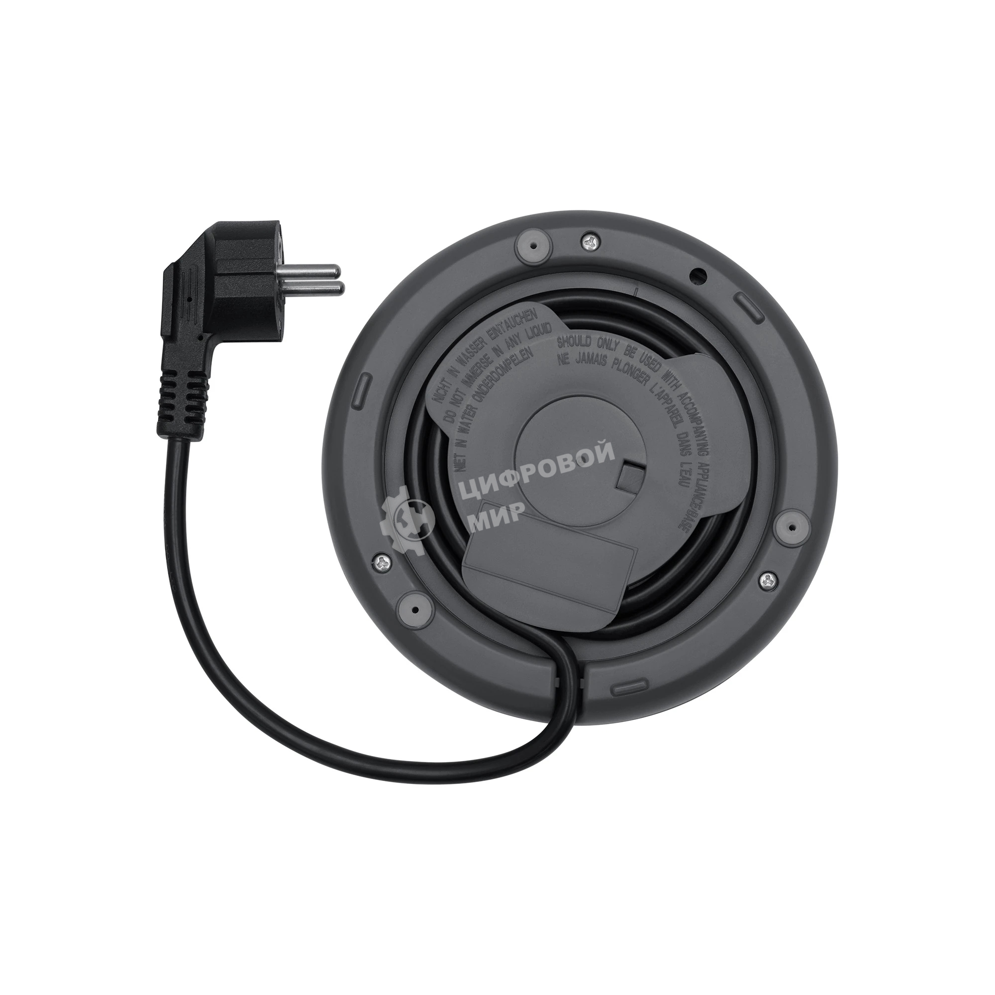 Чайник электрический Polaris PWK-1746СA серый, 1.7 л, ВЕРХ. ЗАЛИВ, нерж.